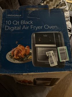 New Insignia NS-AF10DBK9 10 Qt Air Fryer Oven Black Digital w/ Viewing Window