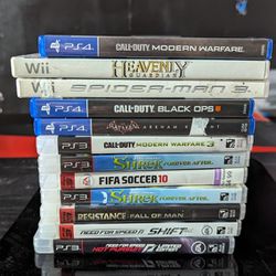 Wii PS4 PS3 Game Lot