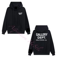 Gallery Dept Black Hoodies 
