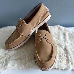 Sperry Men’s Sirocco Medium Beige Suede Boat Shoe 