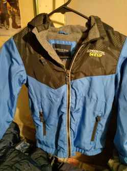 LONDON FOG BOYS FLEECE LINED HOODIE JACKET SZ.7