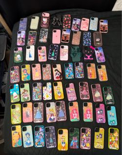 Lot of 61 Disney x CASETiFY & Character iPhone 15 Plus Cases – Used