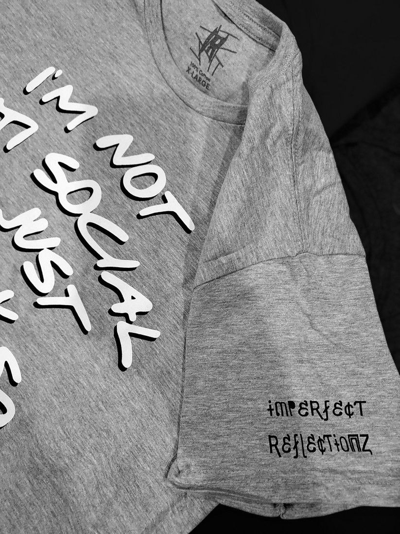 I'm Not Anti Social Women's Premium XL Tshirt