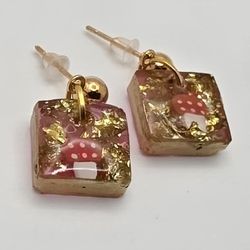 Mushroom Resin Earrings 