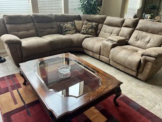 Living Room Sectional + Table