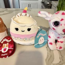 Squishmallows, Ty Beanie Baby Plush 
