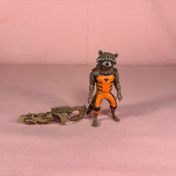Marvel Legends Rocket Raccoon (2014 Guardians of the Galaxy Groot Wave) With Accesory
