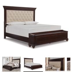 Brynhurst Queen Bed With Storage Bench