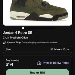 Medium Olive 4’s