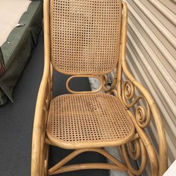 Bamboo Vintage Rocking Chair 