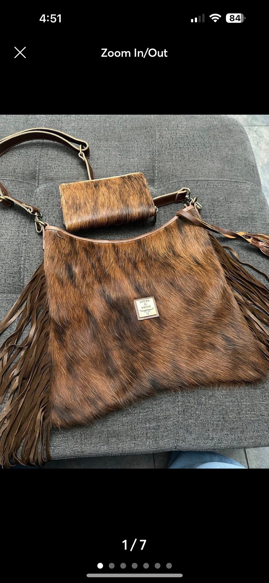 Cowhide Crossbody and Wallet