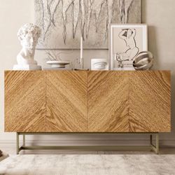 Marble Top TV Stand , Modern Media Console