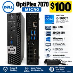 Dell OptiPlex 7070 Micro - i5-9600T, 8GB, 256GB SSD