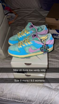 Nike sb dunk low verdy visty size 8 brand new