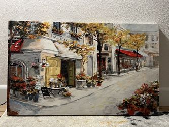Bistro Oil Painting