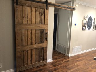 Wood barn door , real wood , farm style