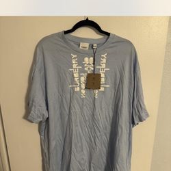 Baby blue Burberry shirt brand new