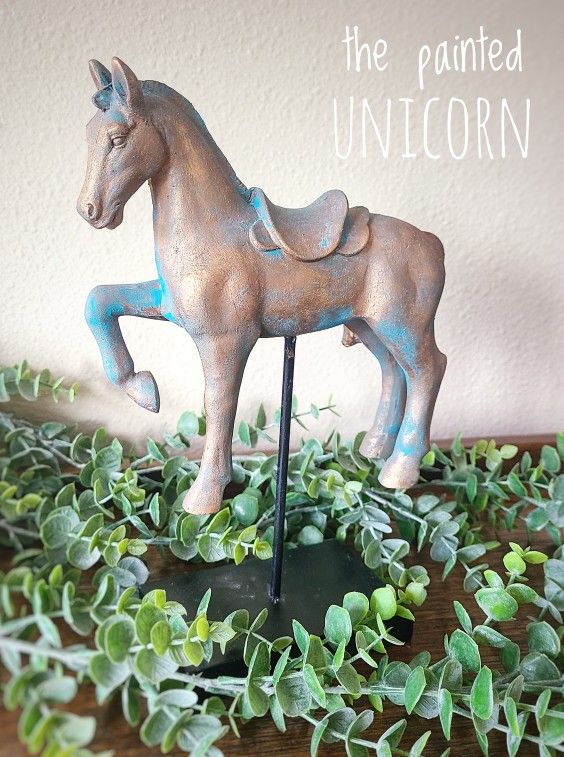 Bronze Patina Horse Statue