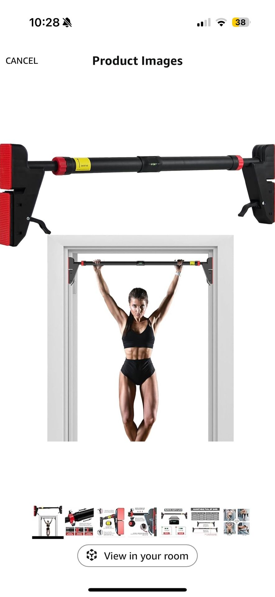 Door Pull up Bar for Doorway, Strength Training Equipment Adjustable (14E)