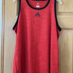 Adidas Men’s Size XL Red Tank Top Shirt
