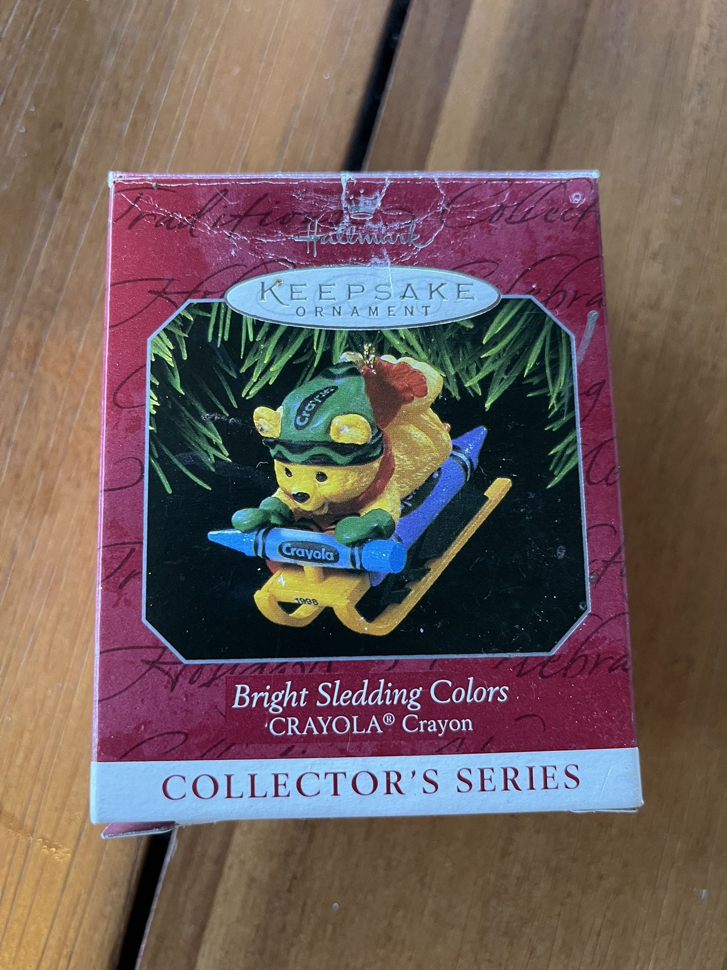 Crayola Ornament, Bright Sledding Colors