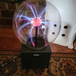Vintage Eye Of Storm Plasma Glass Chamber Of Living Lightning