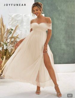 Blue Off-Shoulder Sleeveless Sheer Knit Fabric Elastic Mermaid Maxi Dress For Maternity, Elegant Maternity Photography, Banquet Dress Fall