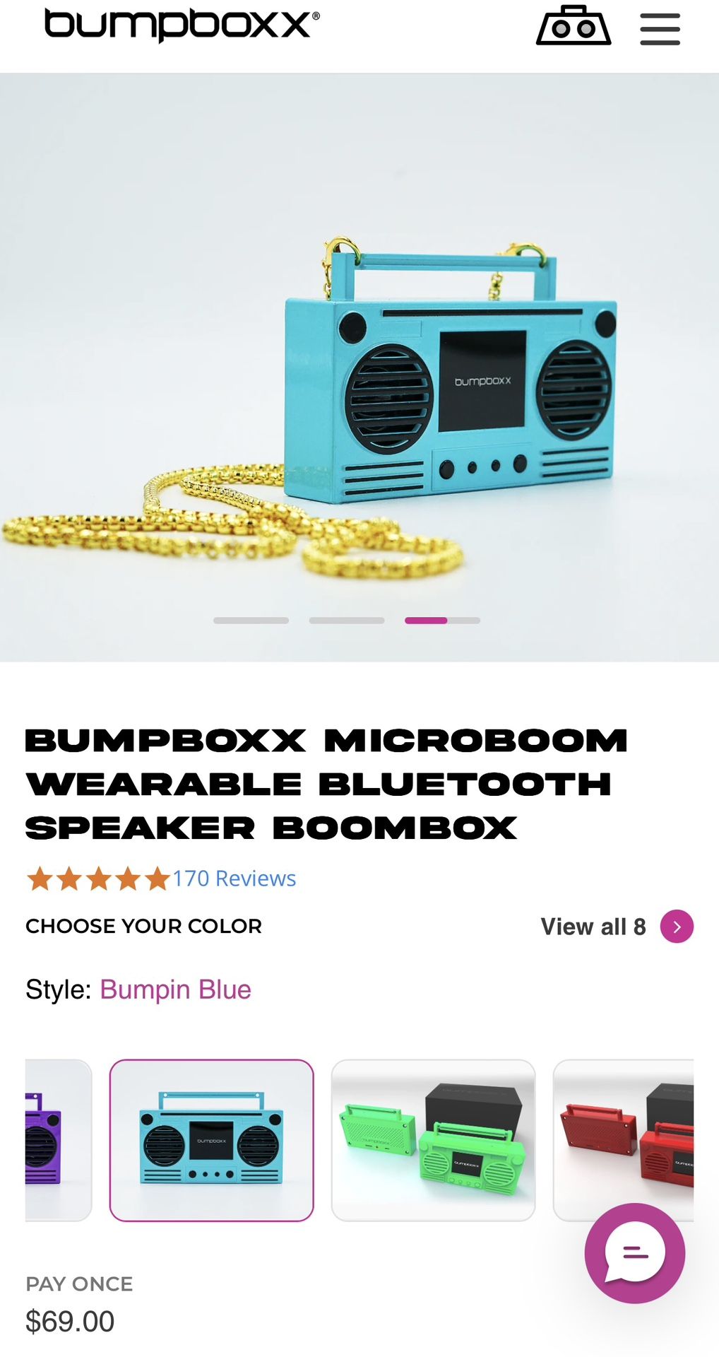 Bumpboxx Micro Boom Bluetooth Sealed!!!