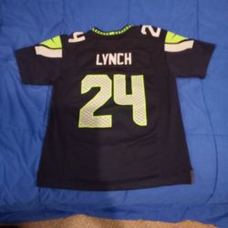 Marshawn Lynch #24 Seahawks Jersey Kids Medium