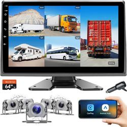 10inch Monitor with Cameras for RV Truck Trailer Tractor
