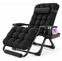 Zero Gravity Reclining Lounge Chair with Cushion
