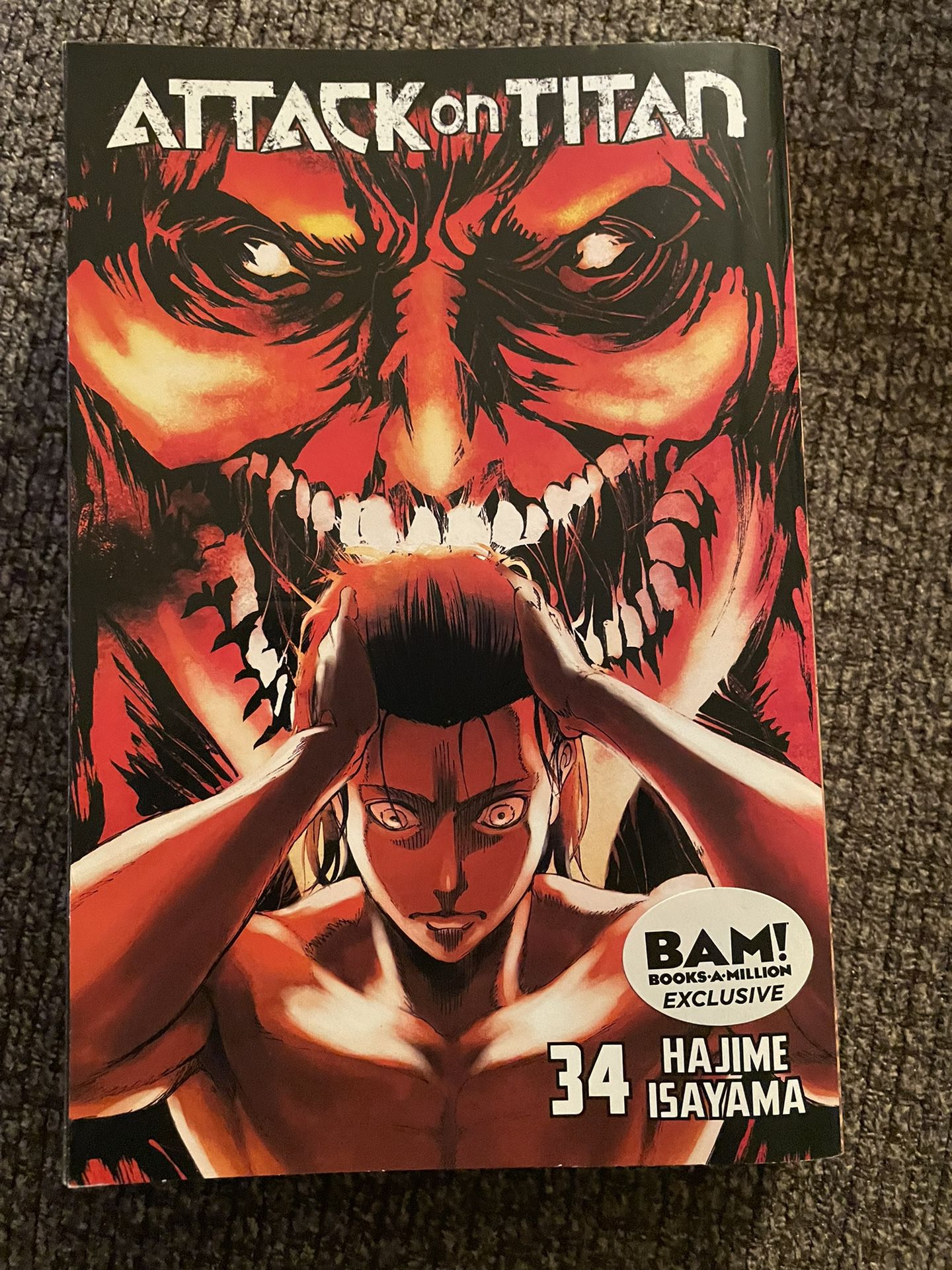 Rare Attack On Titan Volume 34 Exclusive Manga 