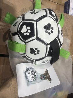 Dog Soccer Ball Toy - Interactive Pet Ball with Straps