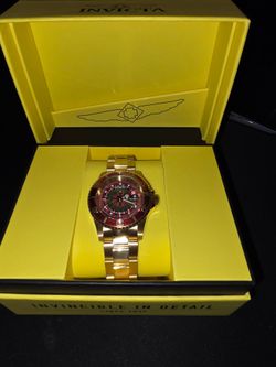Invicta Gold-Tone Watch with Roulette Dial