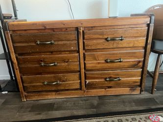 6 drawer wooden dresser