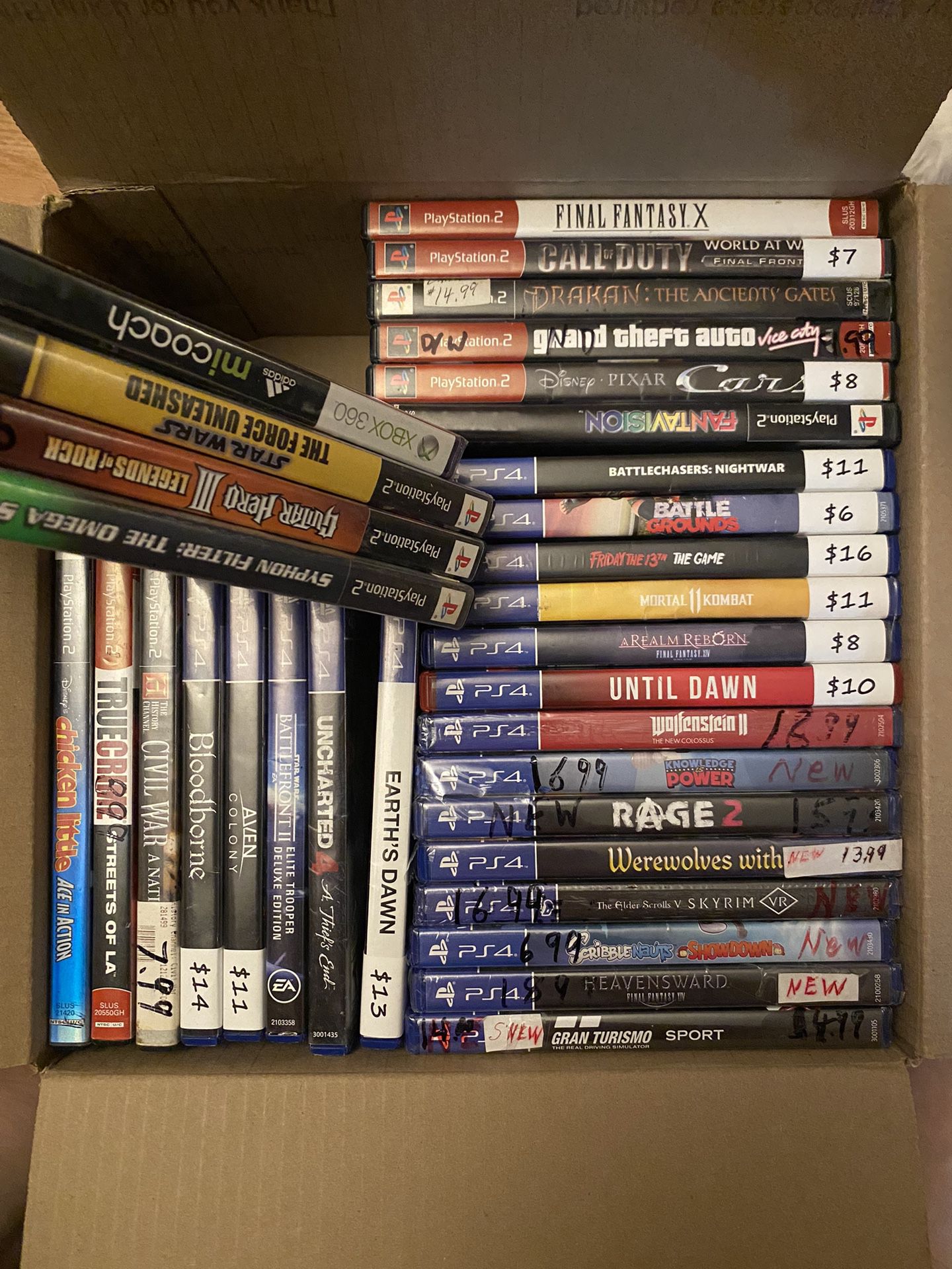 Video Game Lot-ps2, PS4