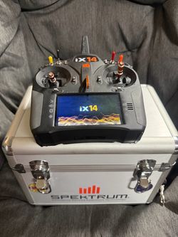 Spektrum iX14 RC Transmitter with Aluminum Case