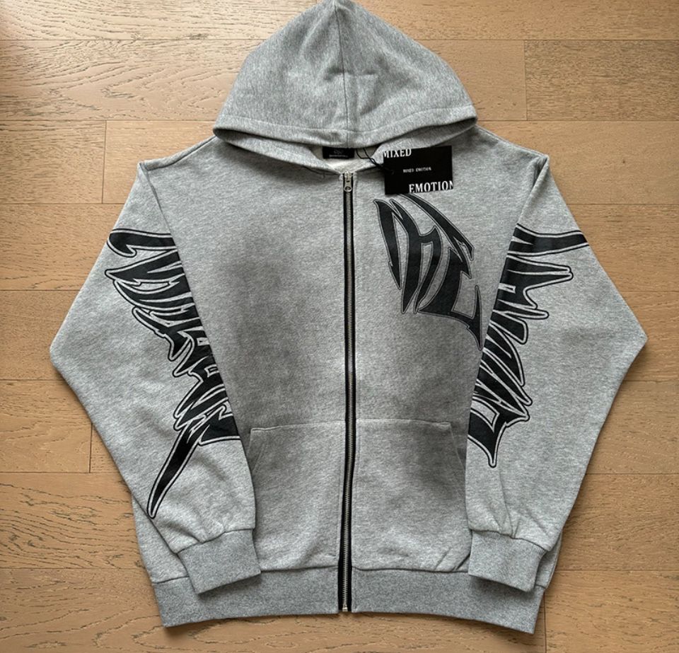 Grey Mixed Emotions Hoodie