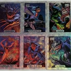 Marvel Hologram Cards Complete Set