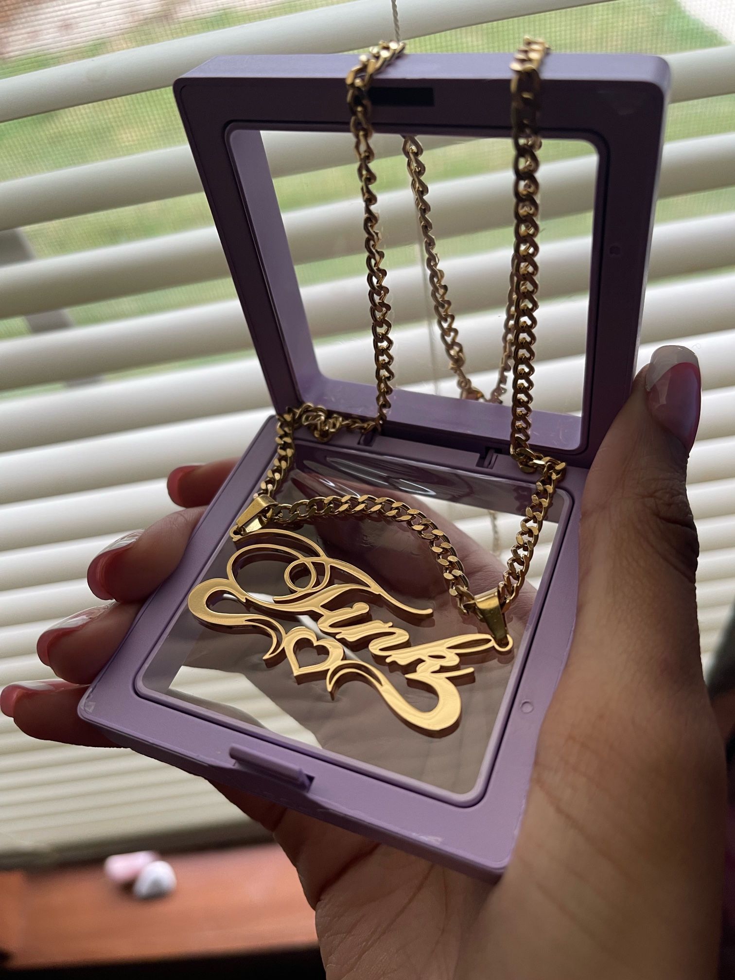CUSTOM NAMEPLATE NECKLACE✨⭐️