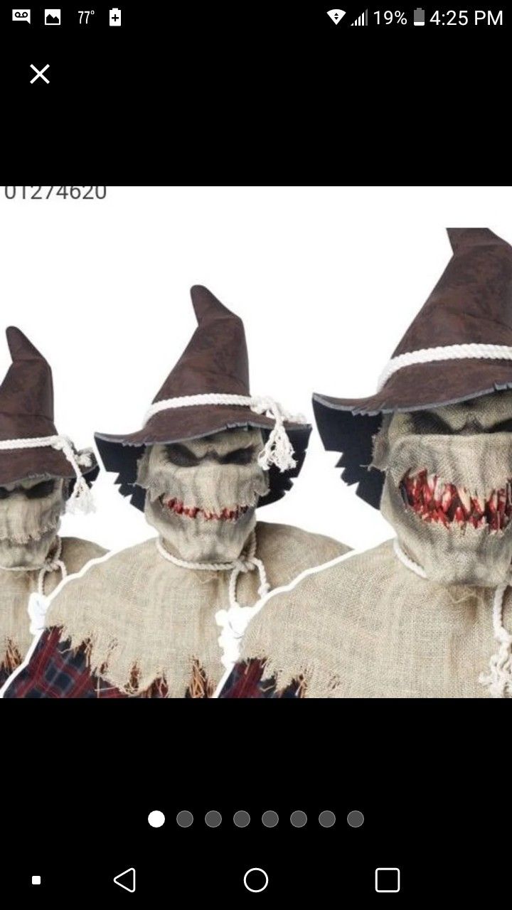 Scarecrow animotion mask with hat