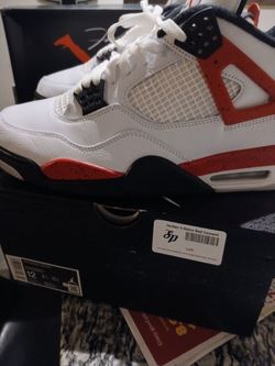 Jordan red cement 4s size 12  no flaws