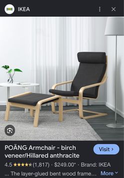 Ikea lounge chair/ Ottoman