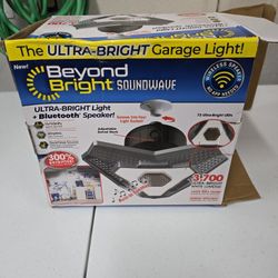 Garage Light With Bluetooth Speaker