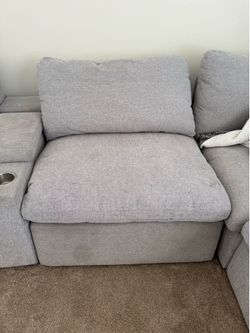 Electric armless oversized recliner living spaces
