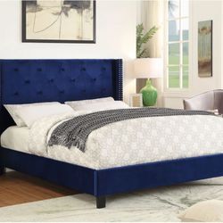 Blue Queen Bed Frame