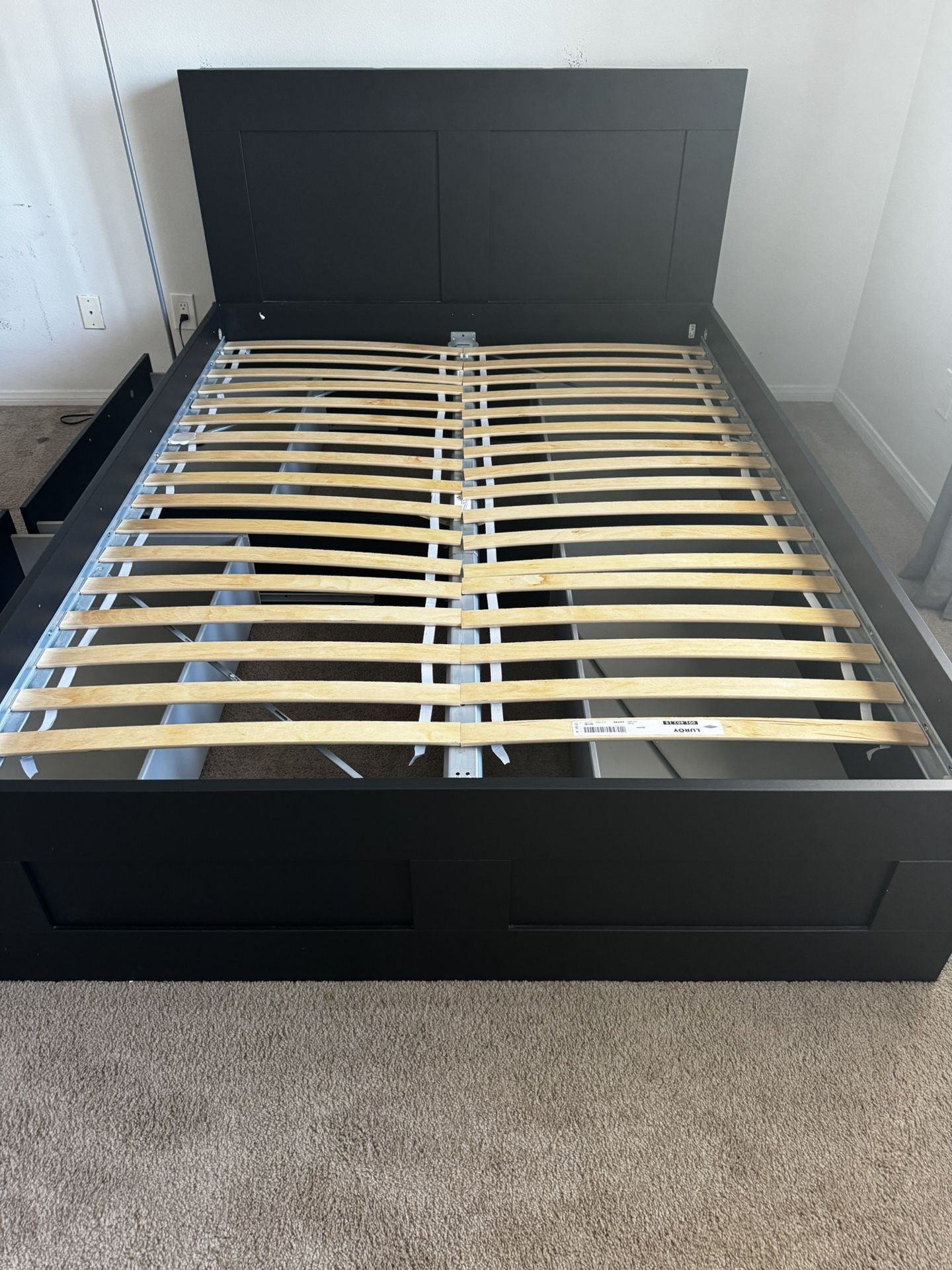 IKEA BRIMNES Bed Frame With Storage