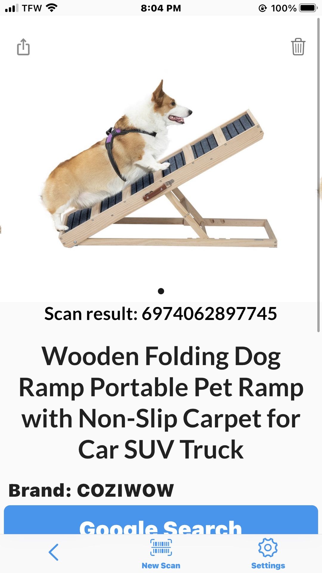 Wooden Pet Ramp-NEW