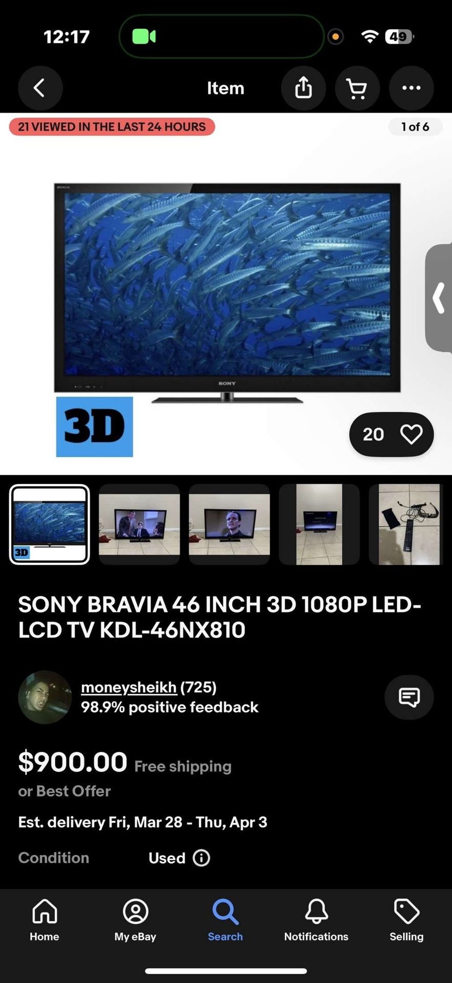 sony brava 46 inch tv 1080p