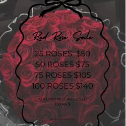 RED ROSES SALE ( FLOWER BOUQUET )